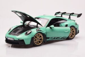 Porsche 911 992 GT3 RS Mint Grön Norev 1:18 187362 Metall — bild 2 av 8