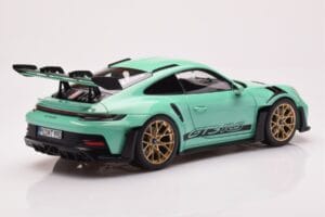 Porsche 911 992 GT3 RS Mint Grön Norev 1:18 187362 Metall — bild 3 av 8
