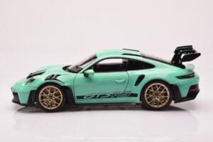 Porsche 911 992 GT3 RS Mint Grön Norev 1:18 187362 Metall — bild 4 av 8