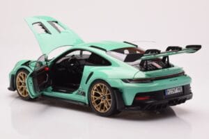 Porsche 911 992 GT3 RS Mint Grön Norev 1:18 187362 Metall — bild 5 av 8