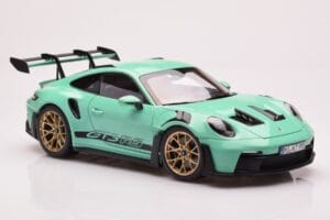 Porsche 911 992 GT3 RS Mint Grön Norev 1:18 187362 Metall — bild 6 av 8