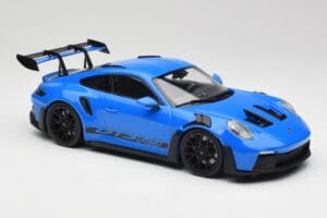 Porsche 911 992 GT3 RS Shark Blå & Svarta Hjul Minichamps 1:18 153062233 Metall — bild 4 av 6