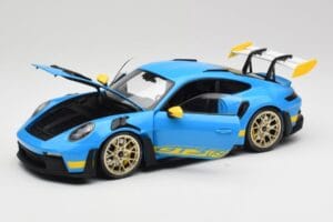 Porsche 911 992 GT3 RS Shark Blå & Gul Decor Concept Minichamps 1:18 911992001 Metall — bild 2 av 8