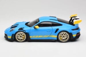 Porsche 911 992 GT3 RS Shark Blå & Gul Decor Concept Minichamps 1:18 911992001 Metall — bild 4 av 8