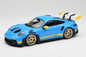 Porsche 911 992 GT3 RS Shark Blå & Gul Decor Concept Minichamps 1:18 911992001 Metall
