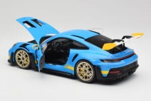 Porsche 911 992 GT3 RS Shark Blå & Gul Decor Concept Minichamps 1:18 911992001 Metall — bild 5 av 8