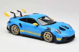 Porsche 911 992 GT3 RS Shark Blå & Gul Decor Concept Minichamps 1:18 911992001 Metall — bild 6 av 8