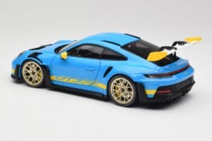 Porsche 911 992 GT3 RS Shark Blå & Gul Decor Concept Minichamps 1:18 911992001 Metall — bild 7 av 8