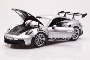 Porsche 911 992 GT3 RS Silver Metallic Norev 1:18 187357 Metall — bild 2 av 8