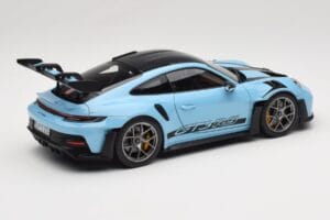 Porsche 911 992 GT3 RS Weissach Pack Gulf Blue Norev 1:18 187367 Metall — bild 3 av 8