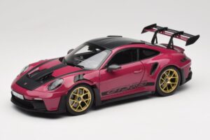 Porsche 911 992 GT3 RS Weissach Package Ruby Star Norev 1:18 187370 Metall