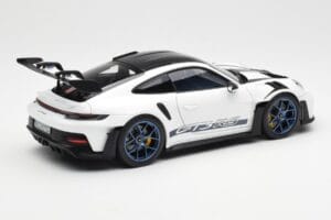 Porsche 911 992 GT3 Weissach Package Vit & Indigo Blå Norev 1:18 187353 Metall — bild 3 av 8