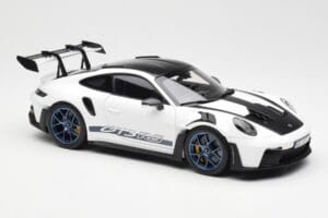 Porsche 911 992 GT3 Weissach Package Vit & Indigo Blå Norev 1:18 187353 Metall — bild 6 av 8