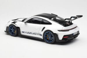 Porsche 911 992 GT3 Weissach Package Vit & Indigo Blå Norev 1:18 187353 Metall — bild 7 av 8