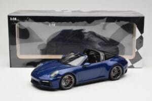 Porsche 911 992 Targa 4 GTS Blue Metallic Minichamps 1:18 155061060 Metall — bild 6 av 6
