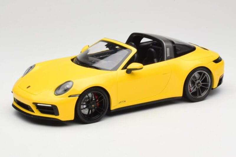Porsche 911 992 Targa 4 GTS Gul Minichamps 1:18 153061064 Metall