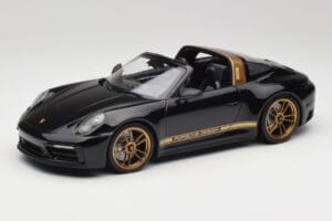 Porsche 911 992 Targa Porsche Design Svart & Guld Concept Minichamps 1:18 PORSCHE001 Metall
