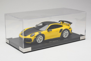 Porsche 911 992 TechArt GTstreet R Gul Med Vita Hjul TechArt 1:18 REMC015 Resin — bild 5 av 6