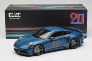 Porsche 911 992 Turbo S Coupe Sport Design Blå Minichamps 1:18 113069073 Metall — bild 8 av 8