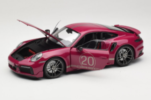 Porsche 911 992 Turbo S Coupe Sport Design Röd Minichamps 1:18 113069075 Metall — bild 2 av 8