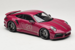 Porsche 911 992 Turbo S Coupe Sport Design Röd Minichamps 1:18 113069075 Metall — bild 6 av 8