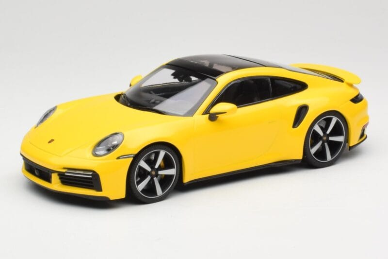 Porsche 911 992 Turbo S Gul Minichamps 1:18 155069071 Metall