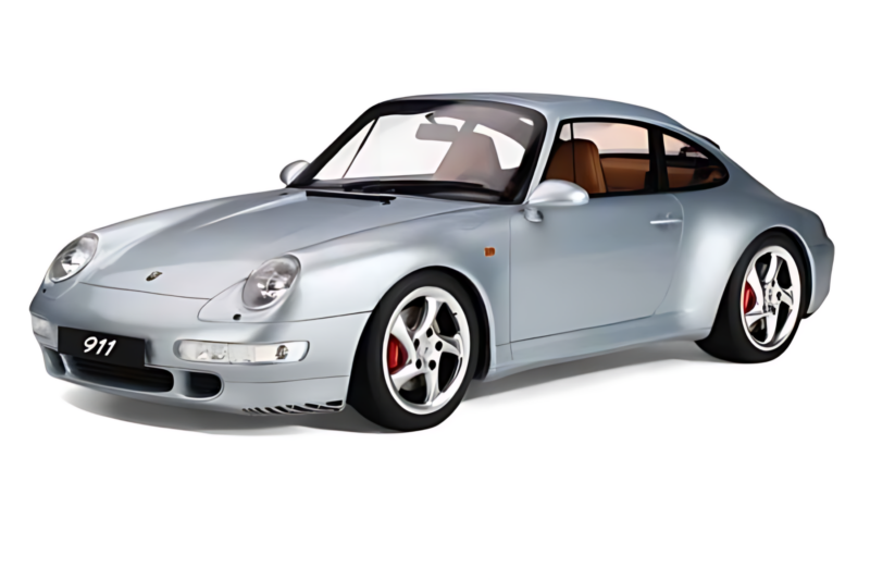 Porsche 911 993 Carrera 4S Silver GT Spirit 1:8 GTS801901 Resin