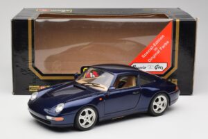 Porsche 911 993 Carrera Cup Blå Braccio & Gotz 1993 Bburago 1:18 3060-M1 Metall — bild 8 av 8
