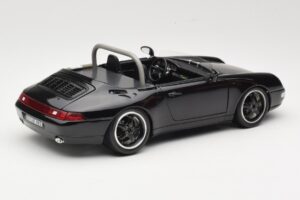 Porsche 911 993 Carrera Cabriolet Svart Bburago 1:18 3090-M1 Metall — bild 3 av 8