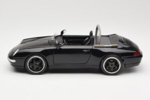 Porsche 911 993 Carrera Cabriolet Svart Bburago 1:18 3090-M1 Metall — bild 4 av 8