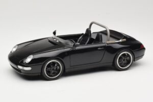 Porsche 911 993 Carrera Cabriolet Svart Bburago 1:18 3090-M1 Metall
