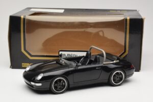Porsche 911 993 Carrera Cabriolet Svart Bburago 1:18 3090-M1 Metall — bild 8 av 8