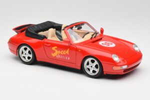 Porsche 911 993 Carrera Cabriolet Röd Bburago 1:18 3090 Metall — bild 6 av 8