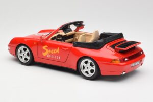 Porsche 911 993 Carrera Cabriolet Röd Bburago 1:18 3090 Metall — bild 7 av 8