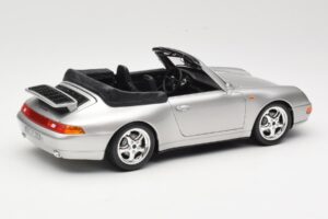 Porsche 911 993 Carrera Cabriolet Silver Bburago 1:18 18-12039 Metall — bild 3 av 8