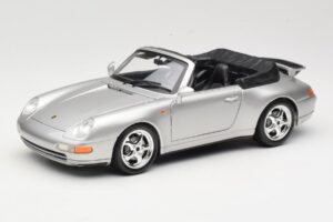 Porsche 911 993 Carrera Cabriolet Silver Bburago 1:18 18-12039 Metall