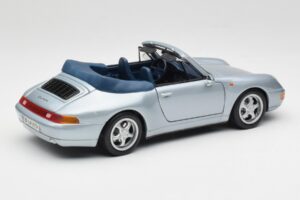 Porsche 911 993 Carrera Cabriolet Silver Maisto 1:18 100299-M1 Metall — bild 3 av 8