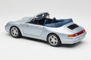 Porsche 911 993 Carrera Cabriolet Silver Maisto 1:18 100299-M1 Metall — bild 7 av 8