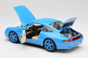 Porsche 911 993 Carrera Blå Bburago 1:18 3060 Metall — bild 5 av 8