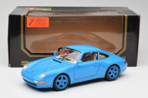 Porsche 911 993 Carrera Blå Bburago 1:18 3060 Metall — bild 8 av 8