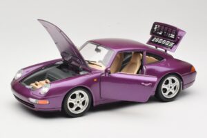 Porsche 911 993 Carrera Lila Bburago 1:18 3060-M2 Metall — bild 2 av 8