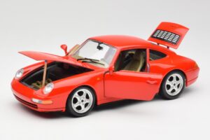 Porsche 911 993 Carrera Röd Bburago 1:18 3050 Metall — bild 2 av 8