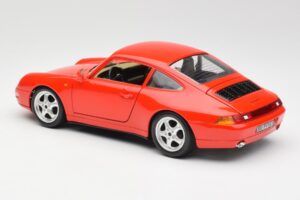 Porsche 911 993 Carrera Röd Bburago 1:18 3050 Metall — bild 7 av 8