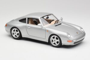 Porsche 911 993 Carrera Silver Bburago 1:18 3050-M1 Metall — bild 6 av 8