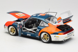 Porsche 911 993 GT2 #10 de Orleans / Saldana BPR Global GT Series 1996 UT Models 1:18 39632 Metall — bild 5 av 8