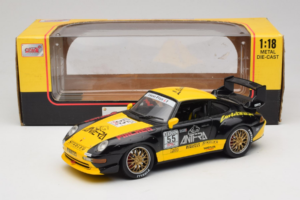 Porsche 911 993 GT2 #55 Svart & Gul Anson 1:18 30325-W Metall — bild 5 av 6