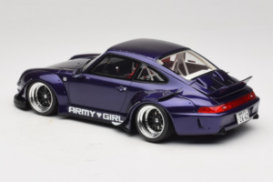 Porsche 911 993 RWB Army Girl Lila GT Spirit 1:18 GT562 Resin — bild 5 av 6