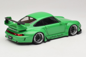 Porsche 911 993 RWB Grön Gun Grey Wheels AUTOart 1:18 78151 Komposit — bild 3 av 8