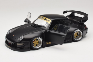 Porsche 911 993 RWB Matt Black With Gold Wheels AUTOart 1:18 78154 Komposit — bild 2 av 8