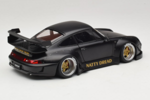 Porsche 911 993 RWB Matt Black With Gold Wheels AUTOart 1:18 78154 Komposit — bild 3 av 8